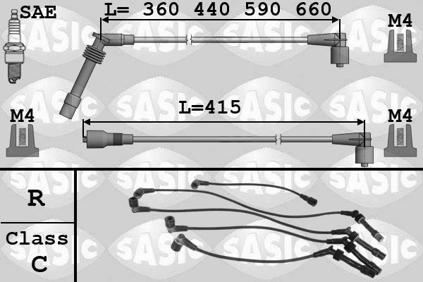 SASIC Ignition Lead Set 9286080 buy