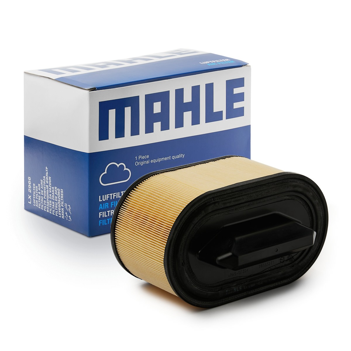MAHLE ORIGINAL LX2966 Engine filter 168,5mm, 138mm, 238,0mm, Filter Insert