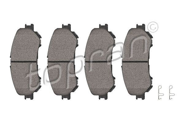 22065 TOPRAN Front Axle, with acoustic wear warning, with mounting manual Thickness 1: 17,8mm Brake pads 624 508 buy