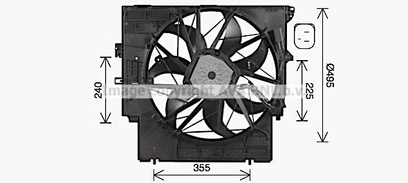 Great value for money - PRASCO Fan, radiator BW7598