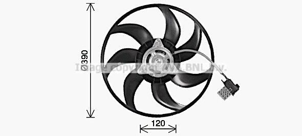 PRASCO OL7714 Fan, radiator 9 129 965