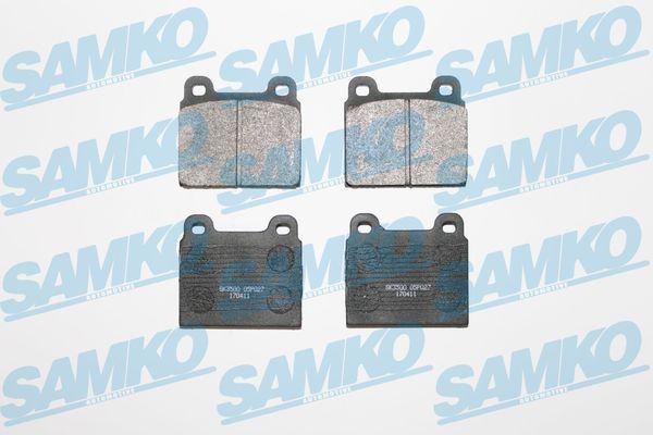 Brake pad set SAMKO 5SP027 - Volkswagen Transporter T1 Minibus (22, 24, 25, 28) Brakes spare parts order