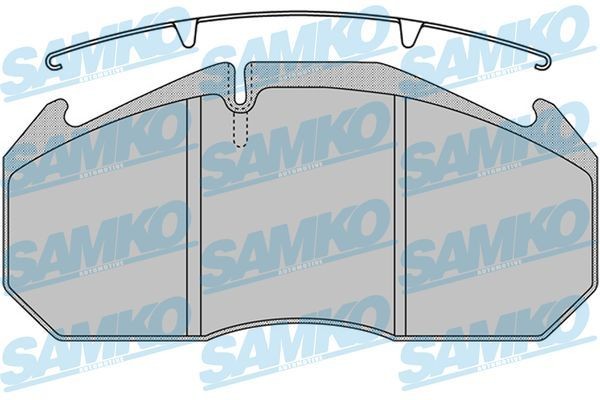 SAMKO 5SP1162 Bremsbeläge für MAN F 2000 LKW in Original Qualität