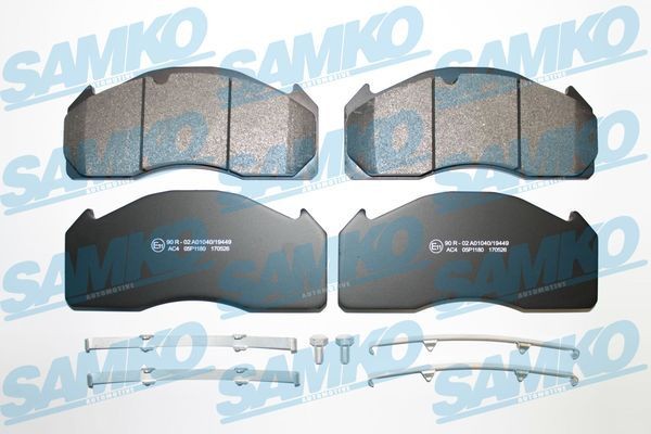 SAMKO 5SP1180 Bremsbeläge für VOLVO NH 12 LKW in Original Qualität
