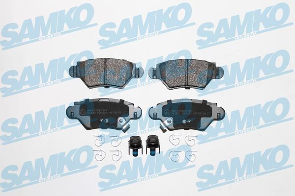 SAMKO 5SP1227 Brake pad set with bolts/screws