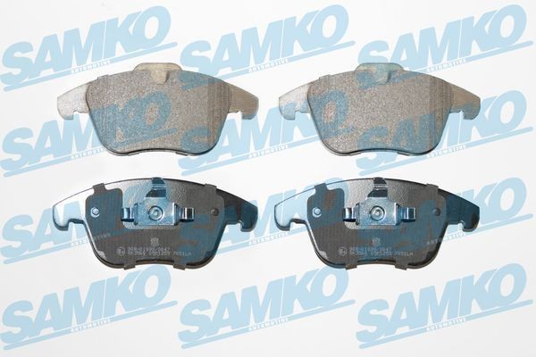 24123 SAMKO Height 1: 66,7mm, Height 2: 72mm, Width 1: 155,2mm, Width 2 [mm]: 156,4mm, Thickness 1: 19mm, Thickness 2: 20mm Brake pads 5SP1255 buy