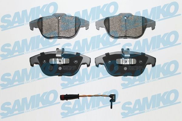24253 SAMKO Height 1: 52,3mm, Height 2: 54,4mm, Width: 122,5mm, Thickness: 18mm Brake pads 5SP1274A buy