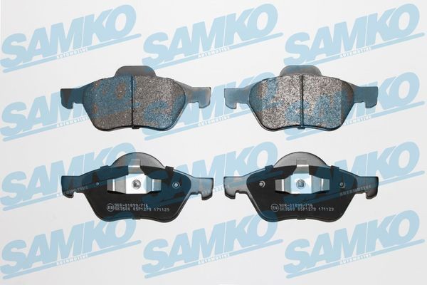 SAMKO 5SP1279 Brake pad set 7701209100