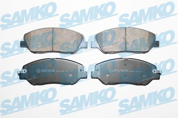 24351 SAMKO 5SP1382 Brake pad set 58101-4D-U00