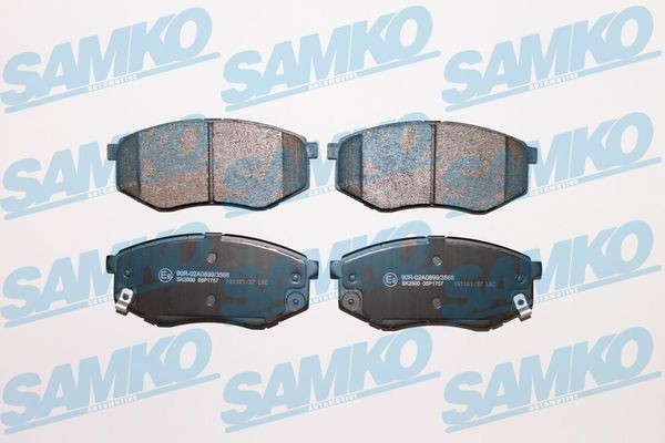 25187 SAMKO 5SP1757 Brake pad set 58101-C1A00
