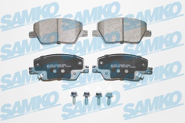 SAMKO 5SP1952 Brake pad set with bolts/screws