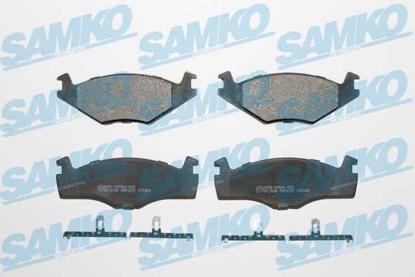 20887 SAMKO Height 1: 51,2mm, Height 2: 49mm, Width: 137,8mm, Thickness: 19,7mm Brake pads 5SP225 buy