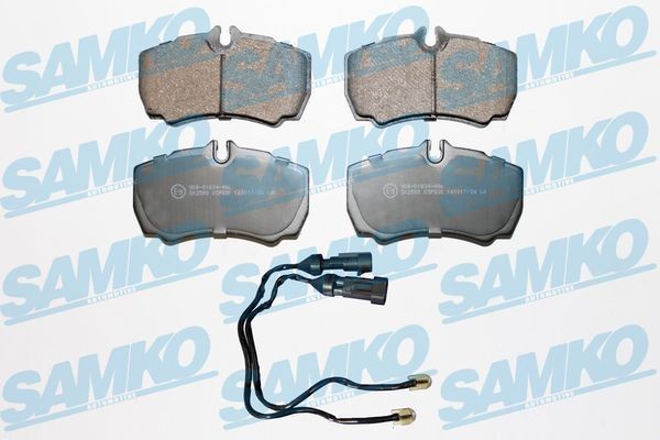 23500 SAMKO Height: 74,1mm, Width: 115,4mm, Thickness: 16,5mm Brake pads 5SP702 buy