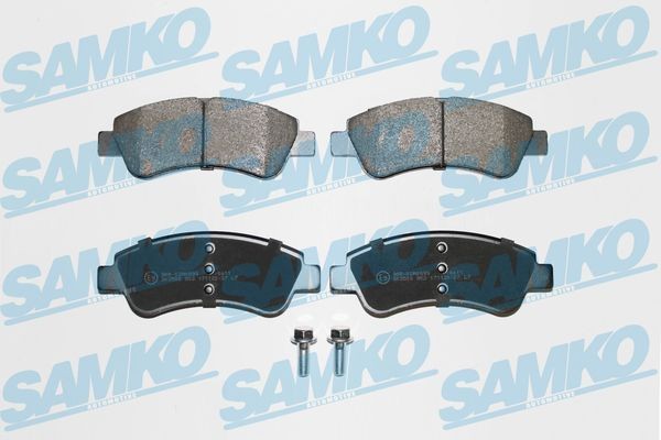 23599 SAMKO with bolts/screws Height: 52mm, Width: 137mm, Thickness: 18,8mm Brake pads 5SP802 buy