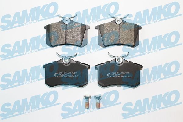 20961 SAMKO with bolts/screws Height: 52,9mm, Width: 87mm, Thickness: 17mm Brake pads 5SP868 buy