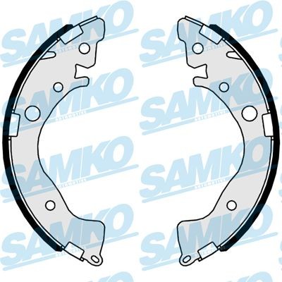 SAMKO 81079 Honda CIVIC 2012 Drum brake shoe support pads