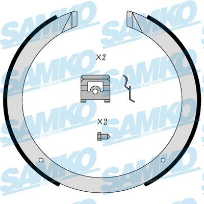 SAMKO Emergency brake pads rear and front OPEL Astra G Van (F70) new 81098