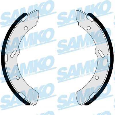 SAMKO 81104 Bremsbackensatz für MITSUBISHI Canter (FE5, FE6) 6.Generation LKW in Original Qualität