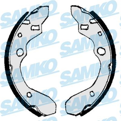 Mazda MX-3 Brake Shoe Set SAMKO 87010 cheap