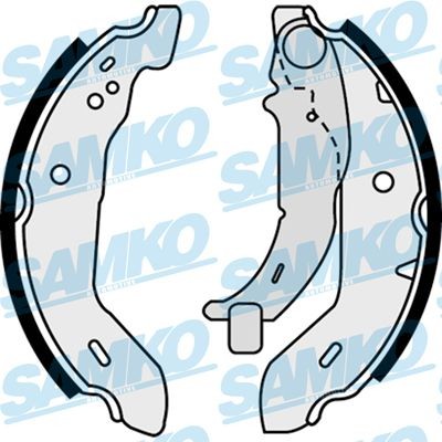 SAMKO Brake shoes and drums Mercedes-Benz W168 new 87480