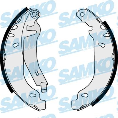 SAMKO Drum brake shoe support pads rear and front RENAULT TWINGO I Box (S06_) new 87820