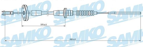 SAMKO Adjustment: with manual adjustment Clutch Cable C0001C buy