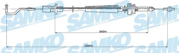 SAMKO C0003A Throttle cable 171721555T