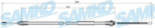 SAMKO 1340/1000mm, Drum Brake Cable, parking brake C0683B buy