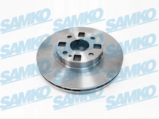 SAMKO 258x24mm, 4, internally vented Ø: 258mm, Num. of holes: 4, Brake Disc Thickness: 24mm Brake rotor M5840V buy