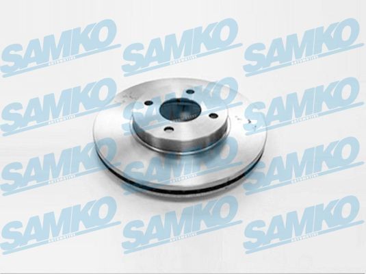 SAMKO 260x22mm, 4, internally vented Ø: 260mm, Num. of holes: 4, Brake Disc Thickness: 22mm Brake rotor N2027V buy