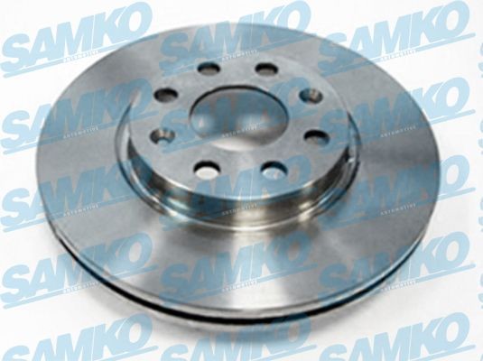 SAMKO 257x22mm, 4, internally vented Ø: 257mm, Num. of holes: 4, Brake Disc Thickness: 22mm Brake rotor O1017V buy
