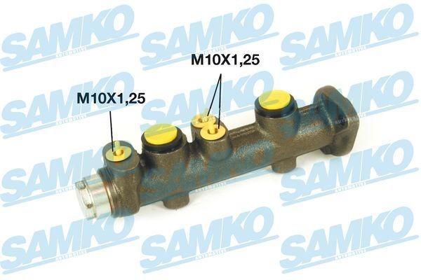 SAMKO P07518 Pompa dei freni Ø pistone: 19,05 mm, Ghisa grigia, Ghisa, 10 X 1,25 (3) Fiat di qualità originale