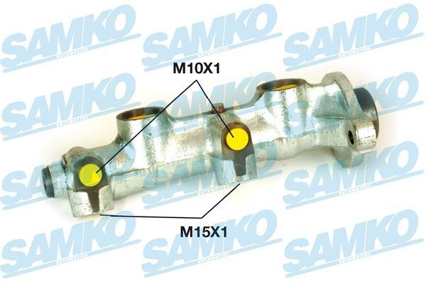 SAMKO Piston Ø: 20,64 mm, Grey Cast Iron, 10 X 1 (2), 15 x 1 (2) Master cylinder P10531 buy