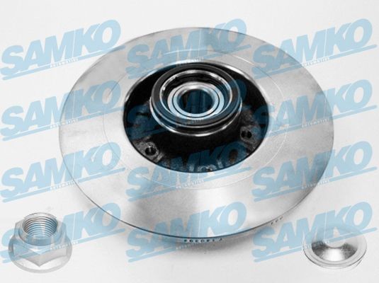 SAMKO R1004PCA Disco freno 274x10,9mm, 5, pieno, con anello sensore ABS, con kit cuscinetto ruota, con dado, con accessori