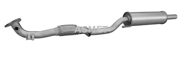 ASMET 03.110 SEAT Front silencer in original quality