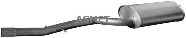 ASMET 12038 Exhaust silencer BMW E46 320 d 150 hp Diesel 2005 price