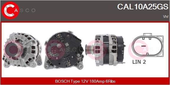 CASCO CAL10A25GS V-Ribbed Belt Set 04L 903 023T