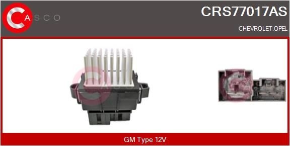 CASCO Voltage: 12V Resistor, interior blower CRS77017AS buy