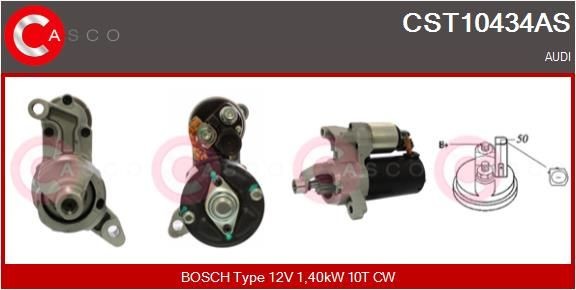 CASCO CST10434AS Starter motor 95860411101
