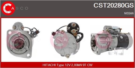 CASCO CST20280GS Starter motor 23300-vc11b