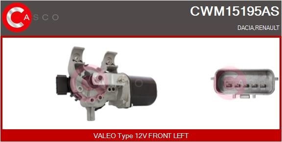 CASCO CWM15195AS Wiper motor RENAULT CLIO 2014 in original quality