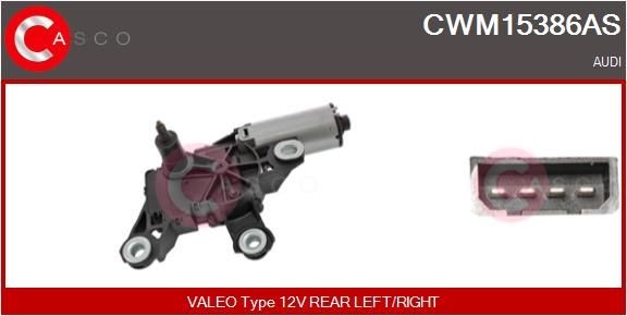 CASCO CWM15386AS Wiper motor 12V, Rear, for left-hand/right-hand drive vehicles