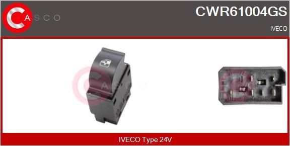 CWR61004GS CASCO Fensterheberschalter IVECO Stralis