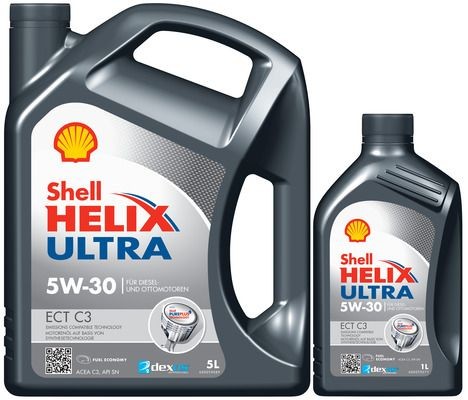 SHELL Helix, Ultra ECT C3 5W-30, 6l Motor oil 550054065 buy