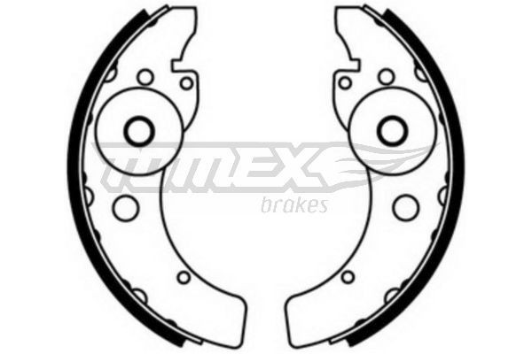 TOMEX brakes TX23-46 Brake Shoe Set 181028L