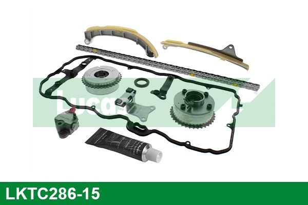 LKTC286-15 LUCAS Cam chain TOYOTA with gaskets/seals, with gear, Simplex