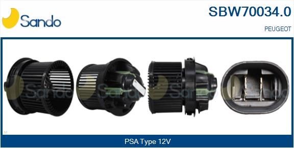 SANDO for left-hand drive vehicles Voltage: 12V Blower motor SBW70034.0 buy