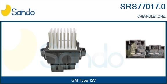 Chevrolet CAMARO Blower motor resistor SANDO SRS77017.0 cheap