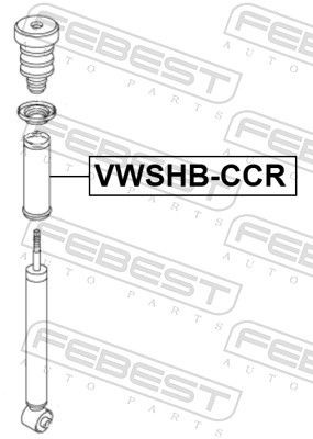 FEBEST Protective Cap / Bellow, shock absorber VWSHB-CCR