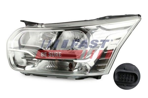 FAST Right, H15, H7, with daytime running light, with electric motor Vehicle Equipment: for vehicles with headlight levelling (electric) Front lights FT85787 buy